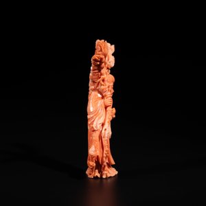 A Chinese red coral sculpture of Shoulao, 19/20th C. — photo 4