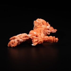 A Chinese red coral sculpture of Shoulao, 19/20th C. — photo 5