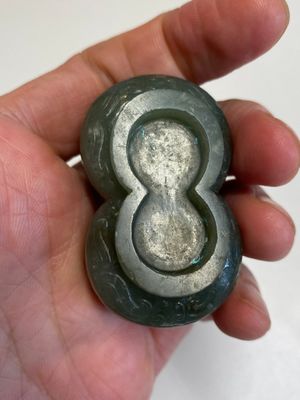 A Chinese reticulated white jade parfumier with spinach-green jade cover and base, Qing — photo 14