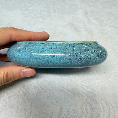 A Chinese robin’s egg-glazed 'Chilong' square brush pot and a brush washer — photo 2