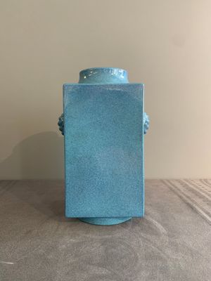 A Chinese robin's egg-glazed 'cong' vase, 19th C. — photo 1