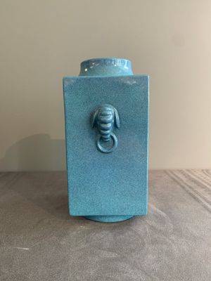 A Chinese robin's egg-glazed 'cong' vase, 19th C. — photo 4