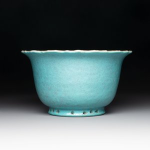 A Chinese robin's egg-glazed jardinière, 19th C. — photo 3