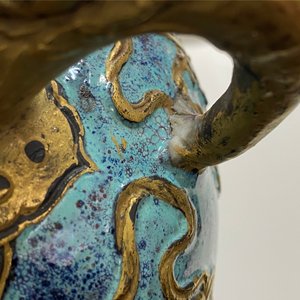 A Chinese robin's egg-glazed vase, Qianlong mark, 19/20th C. — photo 8