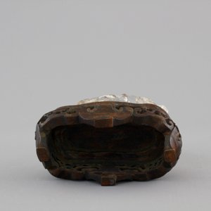A Chinese rock crystal Buddha on stand, 18/19th C. — photo 6