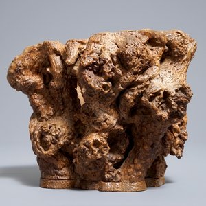 A Chinese rootwood brush pot, 18/19th C. — 照片 5