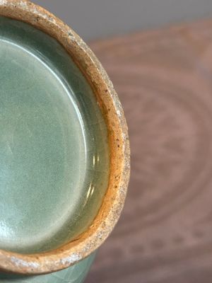 A Chinese russet-splashed Longquan celadon garlic-mouth vase, Yuan/Ming — photo 11