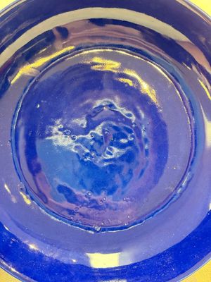 A Chinese sacrificial blue-glazed plate, Guangxu mark and of the period — foto 2