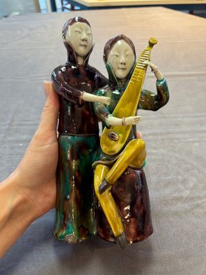 A Chinese sancai-glazed biscuit 'musician' group, Republic — photo 1
