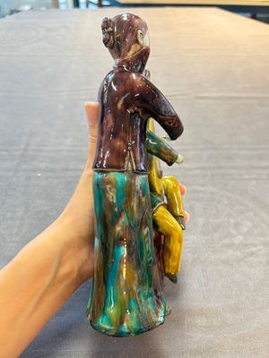 A Chinese sancai-glazed biscuit 'musician' group, Republic — photo 4