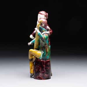 A Chinese sancai-glazed biscuit 'musician' group, Republic — photo 2