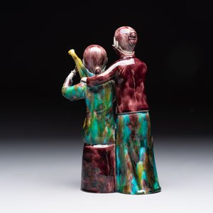 A Chinese sancai-glazed biscuit 'musician' group, Republic — photo 3