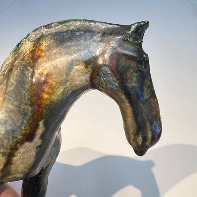 A Chinese sancai-glazed horse, probably Tang — photo 13