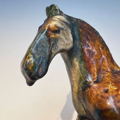 A Chinese sancai-glazed horse, probably Tang — photo 15