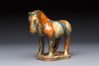 A Chinese sancai-glazed horse, probably Tang — photo 2