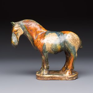 A Chinese sancai-glazed horse, probably Tang — photo 2