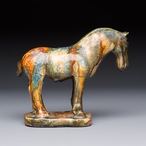 A Chinese sancai-glazed horse, probably Tang — photo 4