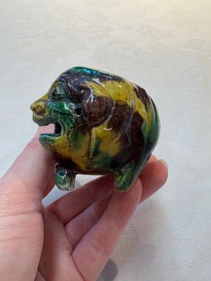 A Chinese sancai-glazed model of a dog, 19th C. — photo 2