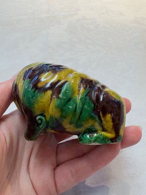 A Chinese sancai-glazed model of a dog, 19th C. — photo 3