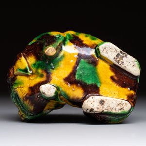 A Chinese sancai-glazed model of a dog, 19th C. — photo 6