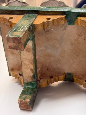 A Chinese sancai-glazed pottery model of an offering table, Ming — photo 22