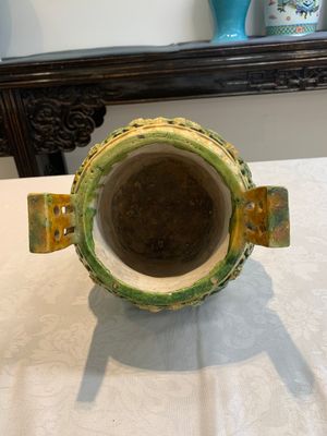 A Chinese sancai-glazed reticulated double-walled tripod censer and cover, Ming — photo 11