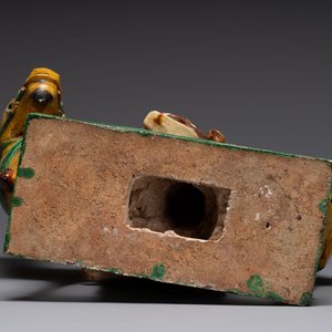 A Chinese sancai-glazed 'Shoulao riding a deer' group, Qing — photo 7