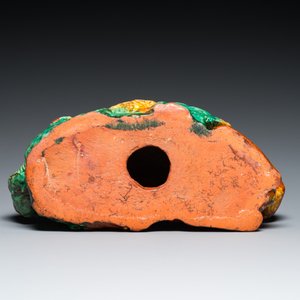 A Chinese sancai-glazed 'three lions' pillow or neck rest, Ming — photo 7