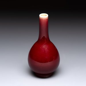 A Chinese sang-de-boeuf bottle vase, 19/20th C. — photo 5