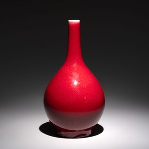 A Chinese sang-de-boeuf bottle vase, 19th C. — 照片 2