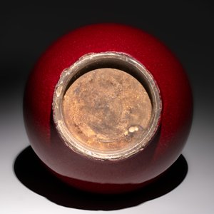 A Chinese sang-de-boeuf bottle vase, 19th C. — 照片 5