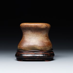 A Chinese scholar's rock on wooden stand, Ming or later — photo 2