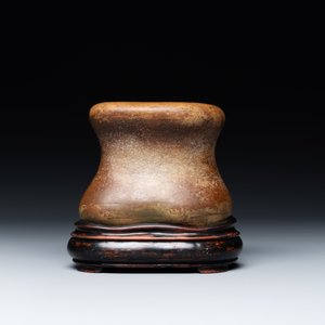 A Chinese scholar's rock on wooden stand, Ming or later — photo 4