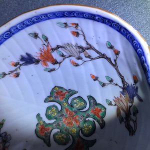 A Chinese shell-shaped famille verte dish, Kangxi — photo 7