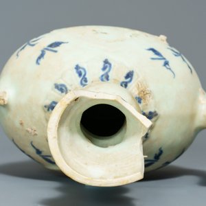 A Chinese shipwreck blue and white Islamic market 'aftaba' ewer and twelve cups, Transitional period — 照片 7