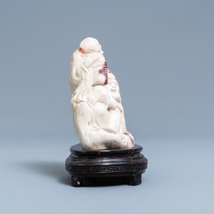 A Chinese Shoushan soapstone 'immortals' group, Jiaqing — photo 3
