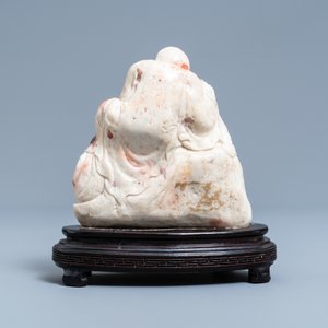 A Chinese Shoushan soapstone 'immortals' group, Jiaqing — photo 4