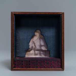 A Chinese signed and inscribed Shoushan soapstone figure of Buddha, 19th C. — 照片 10