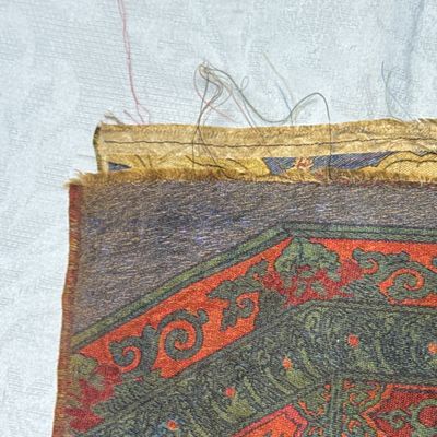 A Chinese silk brocade 'Shakyamuni Buddha' thangka — 照片 24