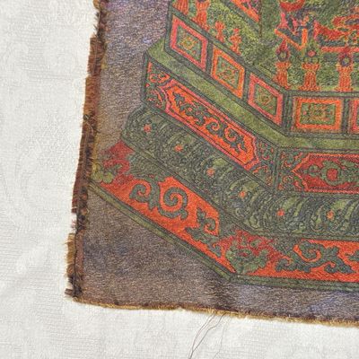 A Chinese silk brocade 'Shakyamuni Buddha' thangka — 照片 5