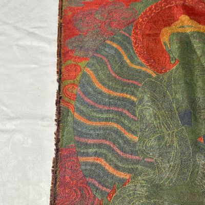A Chinese silk brocade 'Shakyamuni Buddha' thangka — 照片 7