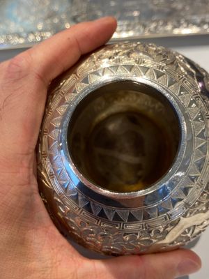 A Chinese silver 4-piece tea service on tray, Tu Mao Xing mark 塗茂興, 19th C. — 照片 29