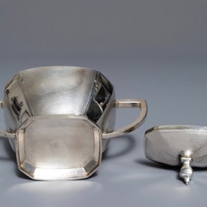 A Chinese silver art deco tea service on tray, Republic, 1st half 20th C. — photo 29