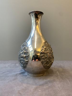 A Chinese silver 'battle scenes' 'yuhuchunping' vase, 19/20th C. — foto 5