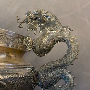 A Chinese silver censer and cover, 19/20th C. — 照片 15