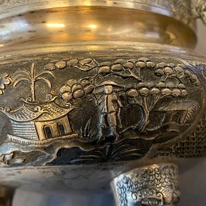 A Chinese silver censer and cover, 19/20th C. — 照片 18