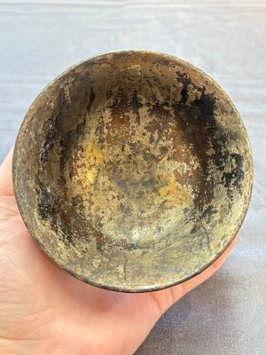 A Chinese silver-lined laque burgauté bowl with figural design, Kangxi — photo 5