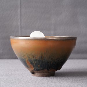 A Chinese silver-mounted Jian 'hare's fur' bowl, Song — photo 12