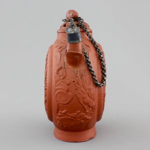 A Chinese silver-mounted open-worked Yixing stoneware teapot, 18th C. — foto 3
