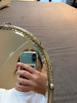 A Chinese silver-plated oval mirror, 19/20th C. — 照片 6